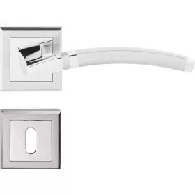   ALFA ajtóajtókilincs szögletes rozettás szatén nikkel BB