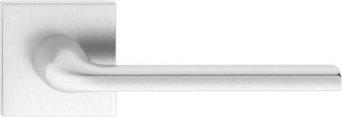 BELLA ajtóajtókilincs szögletes rozettás Q SLIM vékony szálcsiszolt króm matt Csak kilincs felső ro