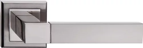 BÉTA ajtóajtókilincs szögletes rozettás szatén nikkel Csak kilincs felső rozettán