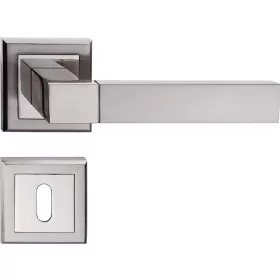   BÉTA ajtóajtókilincs szögletes rozettás szatén nikkel BB