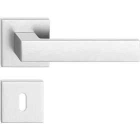 CUBE ajtóajtókilincs szögletes rozettás matt króm BB