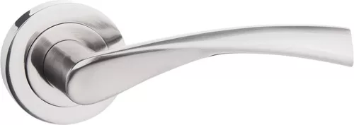 DIANA ajtókilincs kerek rozettás szálcsiszolt nikkel Csak kilincs felső rozettán