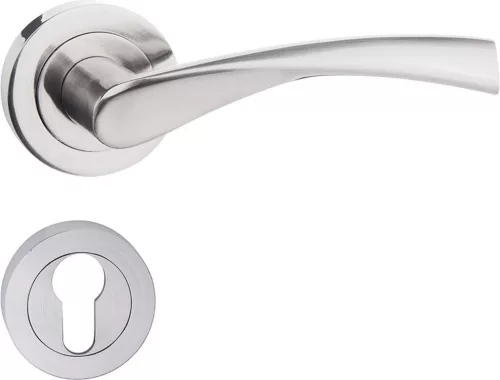 DIANA ajtókilincs kerek rozettás szálcsiszolt nikkel PZ
