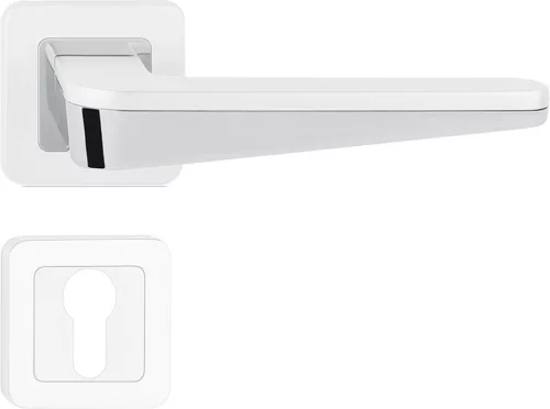 DUO/NYITOTT ajtókilincs kerek felülettel szatén ezüst PZ