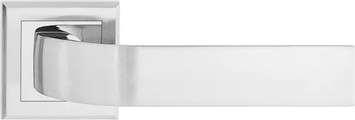 EUROPA ajtóajtókilincs szögletes rozettás szatén nikkel Csak kilincs felső rozettán