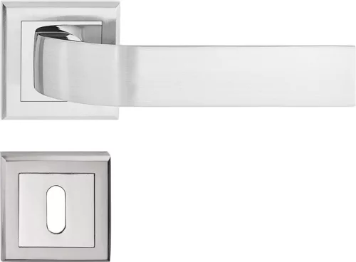 EUROPA ajtóajtókilincs szögletes rozettás szatén nikkel BB