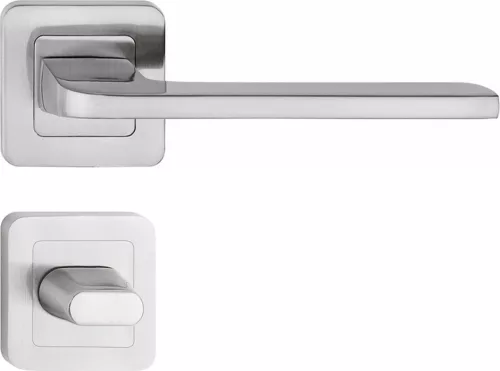 FIESTA ajtókilincs négyzetrozettás szatén nikkel WC