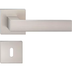   FOCUS ajtókilincs szögletes rozettás matt nikkel - CORONA PREMIUM BB