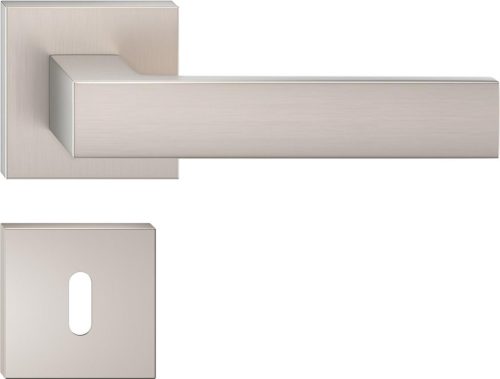 FOCUS ajtókilincs szögletes rozettás matt nikkel - CORONA PREMIUM BB