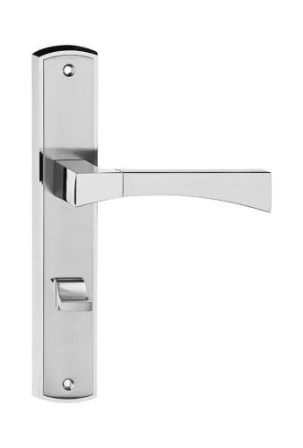 GAMA pajzsos ajtókilincs szálcsiszolt nikkel 90 mm WC