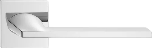 HARMONY ajtóajtókilincs szögletes rozettás Q SLIM fényes króm - CORONA PREMIUM Csak kilincs felső r
