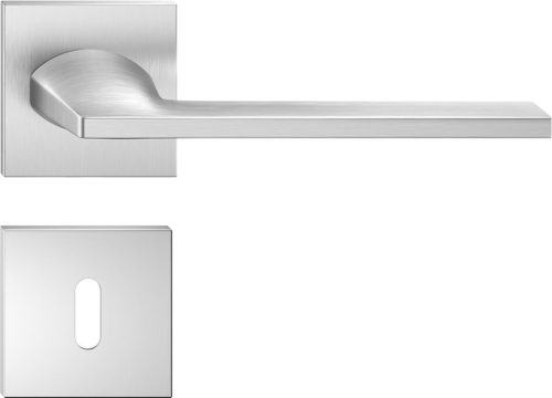 HARMONY ajtóajtókilincs szögletes rozettás Q SLIM matt krómozott kivitel - CORONA PREMIUM BB