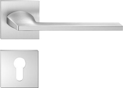 HARMONY ajtóajtókilincs szögletes rozettás Q SLIM matt krómozott kivitel - CORONA PREMIUM PZ