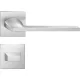 HARMONY ajtóajtókilincs szögletes rozettás Q SLIM matt krómozott kivitel - CORONA PREMIUM WC