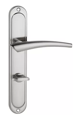 IDEA pajzsos ajtókilincs szálcsiszolt nikkel 90 mm WC