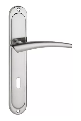 IDEA pajzsos ajtókilincs szálcsiszolt nikkel 72 mm BB