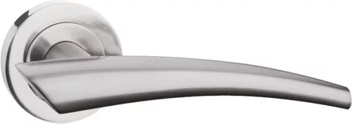 IDEA ajtókilincs kerek rozettás szálcsiszolt nikkel Csak kilincs felső rozettán