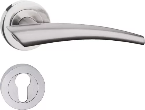 IDEA ajtókilincs kerek rozettás szálcsiszolt nikkel PZ