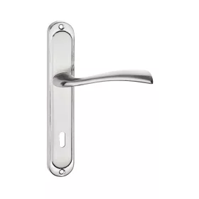 LIBRA pajzsos ajtókilincs szálcsiszolt nikkel 90 mm BB