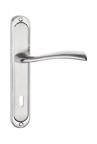 LIBRA pajzsos ajtókilincs szálcsiszolt nikkel 55 mm BB