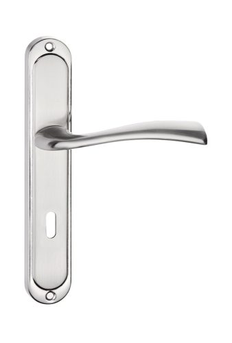 LIBRA pajzsos ajtókilincs szálcsiszolt nikkel 72 mm BB