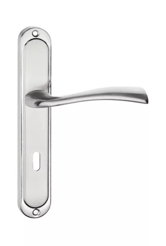 LIBRA pajzsos ajtókilincs szálcsiszolt nikkel 72 mm BB