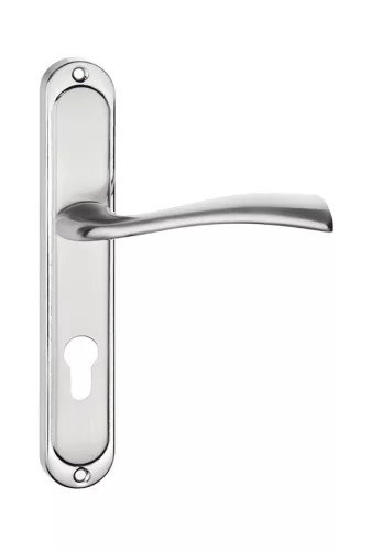 LIBRA pajzsos ajtókilincs szálcsiszolt nikkel 72 mm PZ