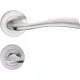 LIBRA ajtókilincs kerek rozettás szálcsiszolt nikkel WC