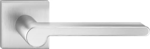 PANDORA ajtóajtókilincs szögletes Q jelzéssel matt szálcsiszolt króm - CORONA PREMIUM Csak kilincs