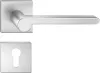 PANDORA ajtóajtókilincs szögletes Q jelzéssel matt szálcsiszolt króm - CORONA PREMIUM PZ