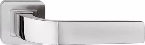 PRIMA ajtóajtókilincs kerek rozettás szatén nikkel Csak kilincs felső rozettán