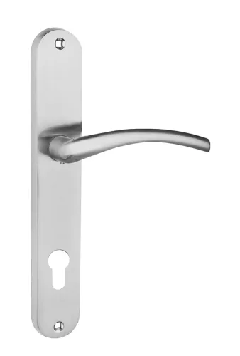 RICCO pajzsos ajtókilincs szálcsiszolt nikkel 90 mm PZ