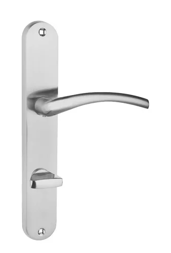 RICCO pajzsos ajtókilincs szálcsiszolt nikkel 90 mm WC