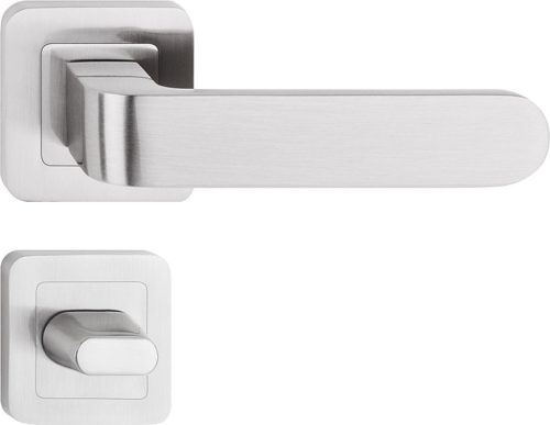 RIO ajtókilincs kerek rozettás szatén nikkel WC