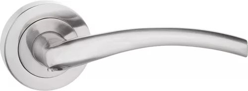 RICCO ajtókilincs kerek rozettás szálcsiszolt nikkel Csak kilincs felső rozettán