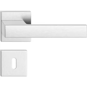   TOTAL ajtóajtókilincs szögletes rozettás matt szálcsiszolt króm BB