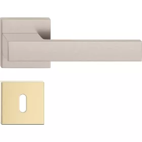   TOTAL ajtóajtókilincs szögletes rozettás matt szálcsiszolt nikkel BB