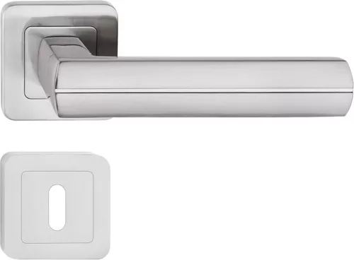 VIVA ajtókilincs kerek rozettás szatén nikkel BB