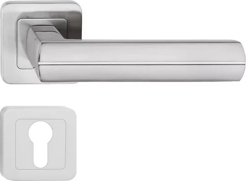 VIVA ajtókilincs kerek rozettás szatén nikkel PZ