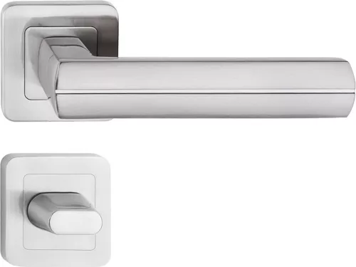 VIVA ajtókilincs kerek rozettás szatén nikkel WC