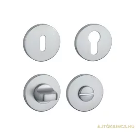 Unteres Runde Rosette Slim Satin Chrome WC