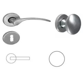 Ida BB Taste/Türknauf mit satinierter Chromoberfläche