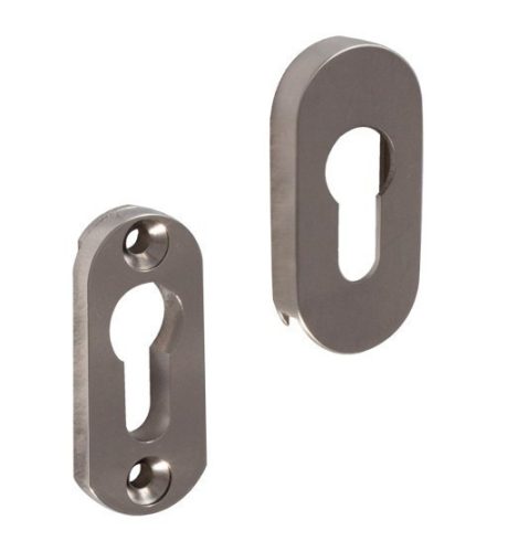 Hero Oval Safety Satin Chrome PZ Capac de blocare jos-sus