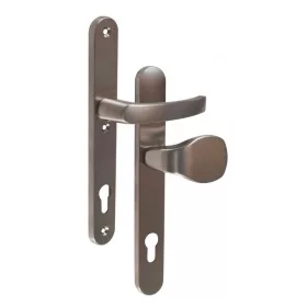   Hero Oval Bezpieczeństwo Powierzchnia chromowana satynowa 90 mm PZ Przycisk/uchwyt