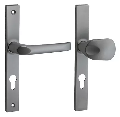 Felix szögletes Biztonsági Bejárati Gomb/ajtókilincs Szatén króm 72mm PZ