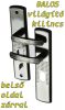 Hisec Security Door Handle Set Left with Reinforced Lighting 72 PZ