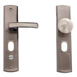 Hisec Security Door Handle Set Fixed Button Left 72 PZ