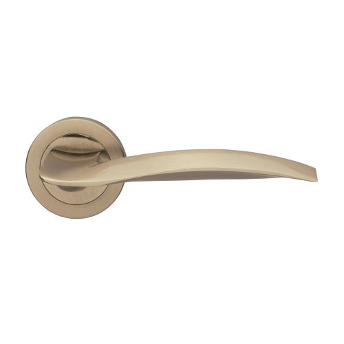 Wind Italian Round rosette Handle set Satin Nickel surface PZ