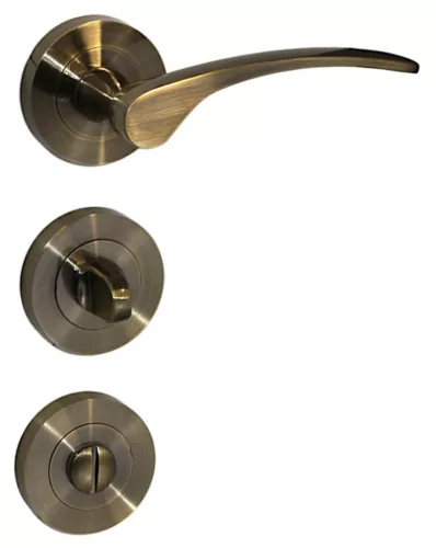 Eva Antiquität WC Knopf/Türknauf mit geschrubbter Oberfläche