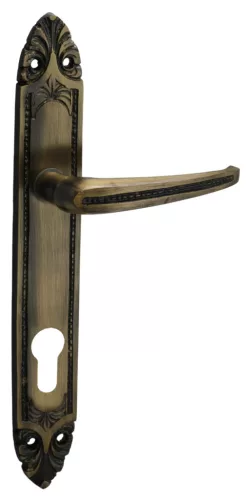 Baroková sada kľučiek Starožitný Drhnutý povrch 72 mm PZ